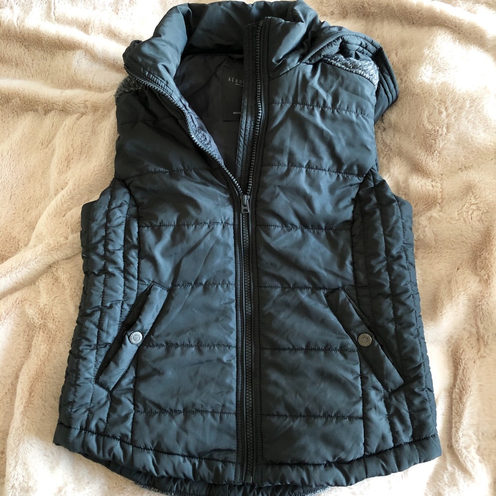 Aeropostale Puffer Vest with Hood